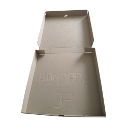 Kartony do pizzy 20 x 20 szare proste pudełka do wysyłki ecommerce